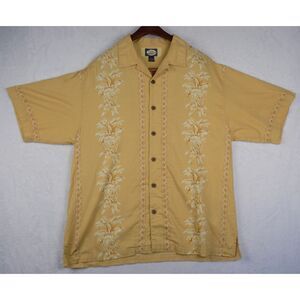 Vintage Tommy Bahama Shirt Hawaiian Style 100% Cotton Pineapple Print Size Large